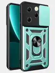 Хром чехол противоударный для Infinix Hot 40 и 40 Pro/Инфиникс Хот 40 и 40 Про с защитой камеры