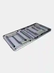 Стол складной туристический кемпинговый 120x60см с 4 стульями, коричневый