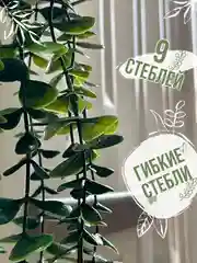 Зеленый искусственное растение эвкалипт в горшке вьющееся декоративное лиана