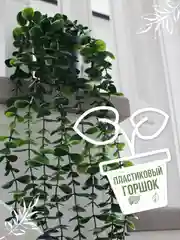 Зеленый искусственное растение эвкалипт в горшке вьющееся декоративное лиана