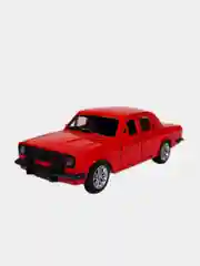 Алый машина ВАЗ-2105/ ВОЛГА,12см/музыкальная/со светом/открываются передние двери/металлическая