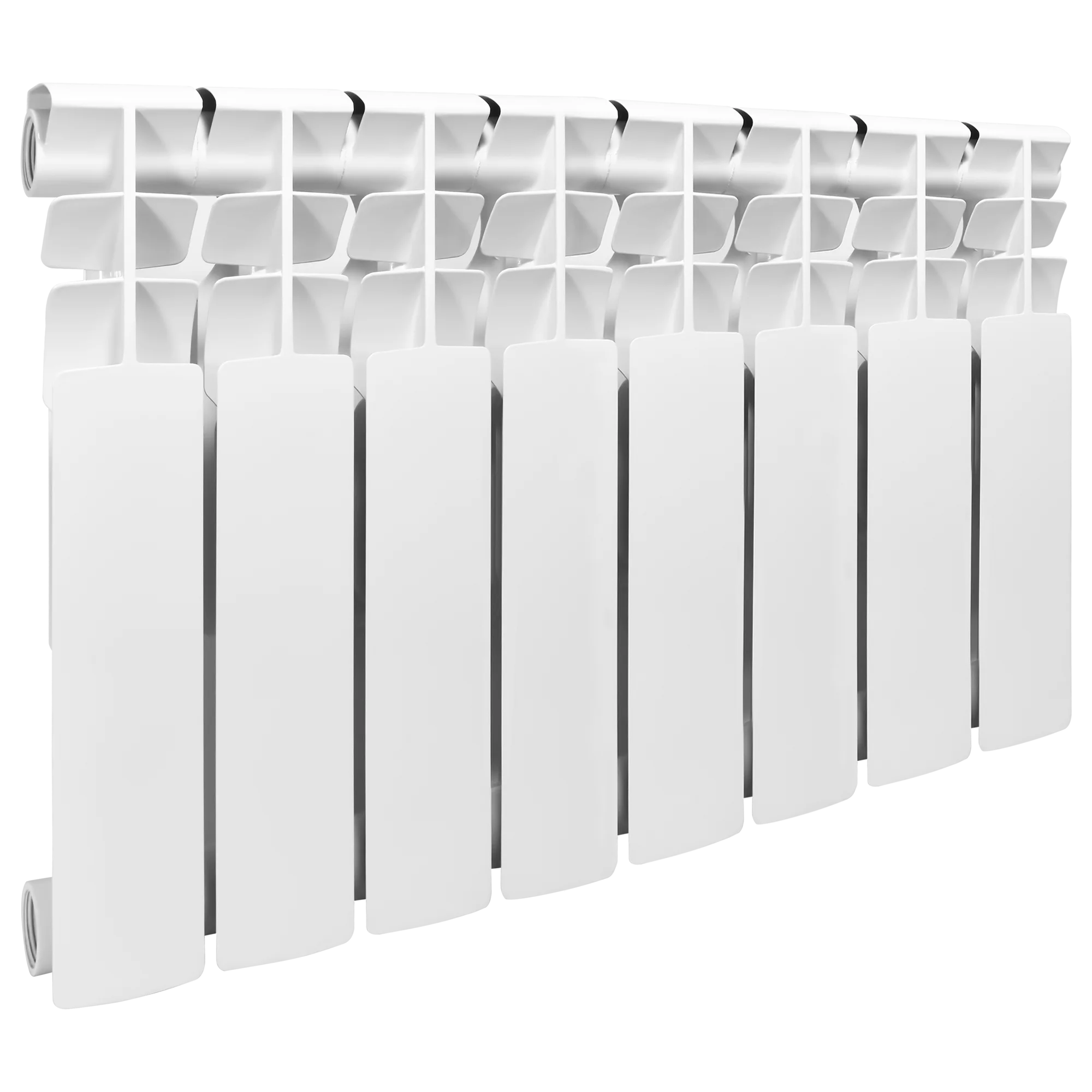 Белый 7611.036  Радиатор "Tropic"350x80 биметаллический, 8 секций