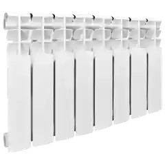Белый 7611.036  Радиатор "Tropic"350x80 биметаллический, 8 секций