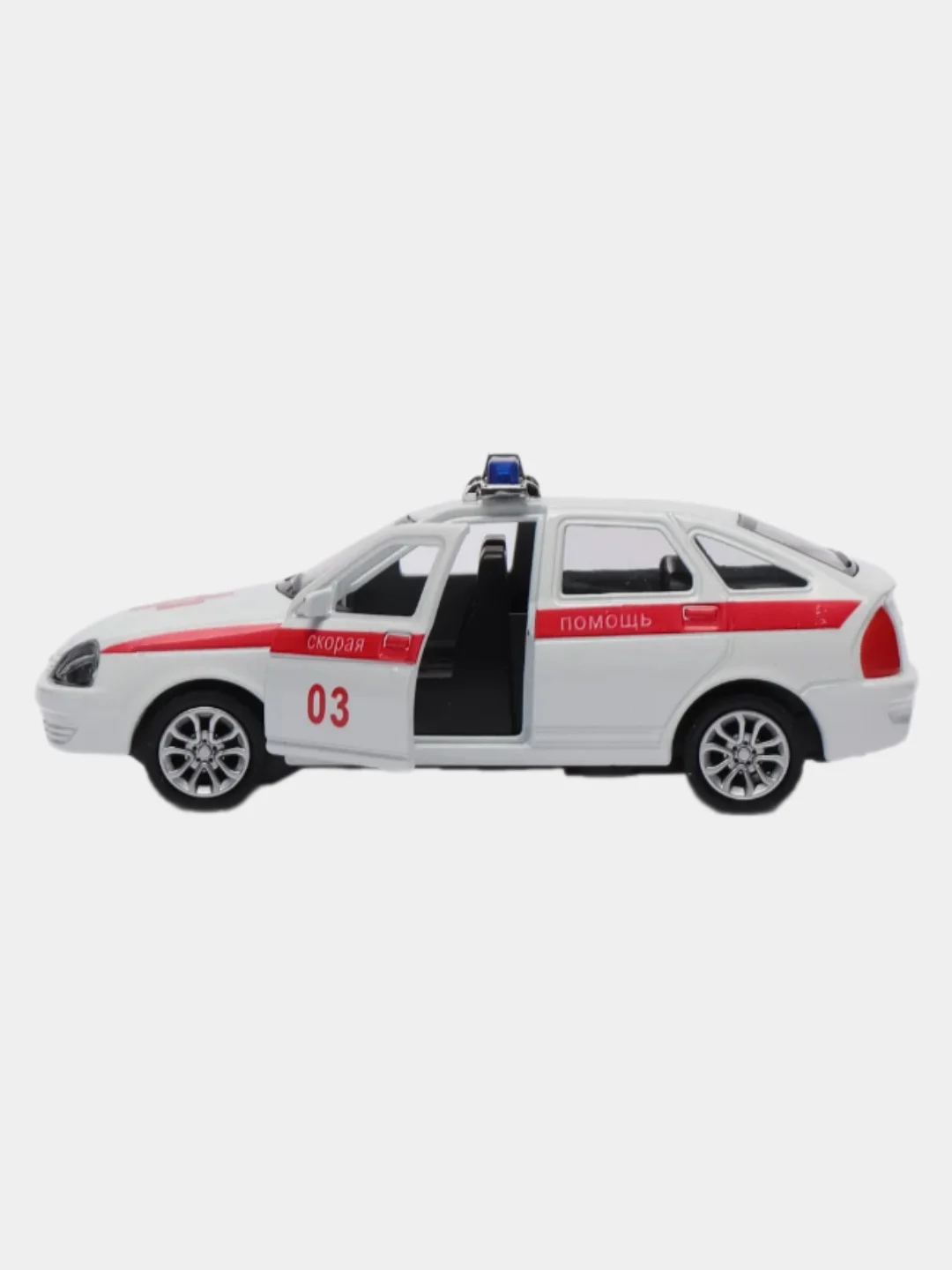 Прозрачный ваз-2110, Лада Приора, 12см/музыкальная/со светом/открываются передние двери/металлическая
