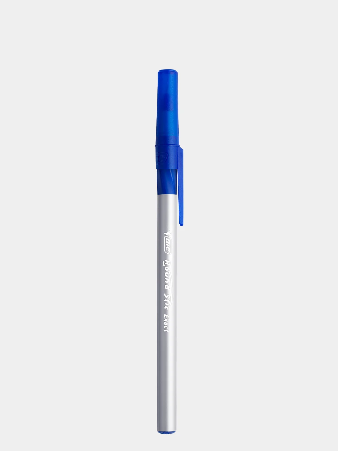 Ручка шариковая, синяя, тонкое письмо, грип, BIC Round Stic Exact, уп. 20 шт
