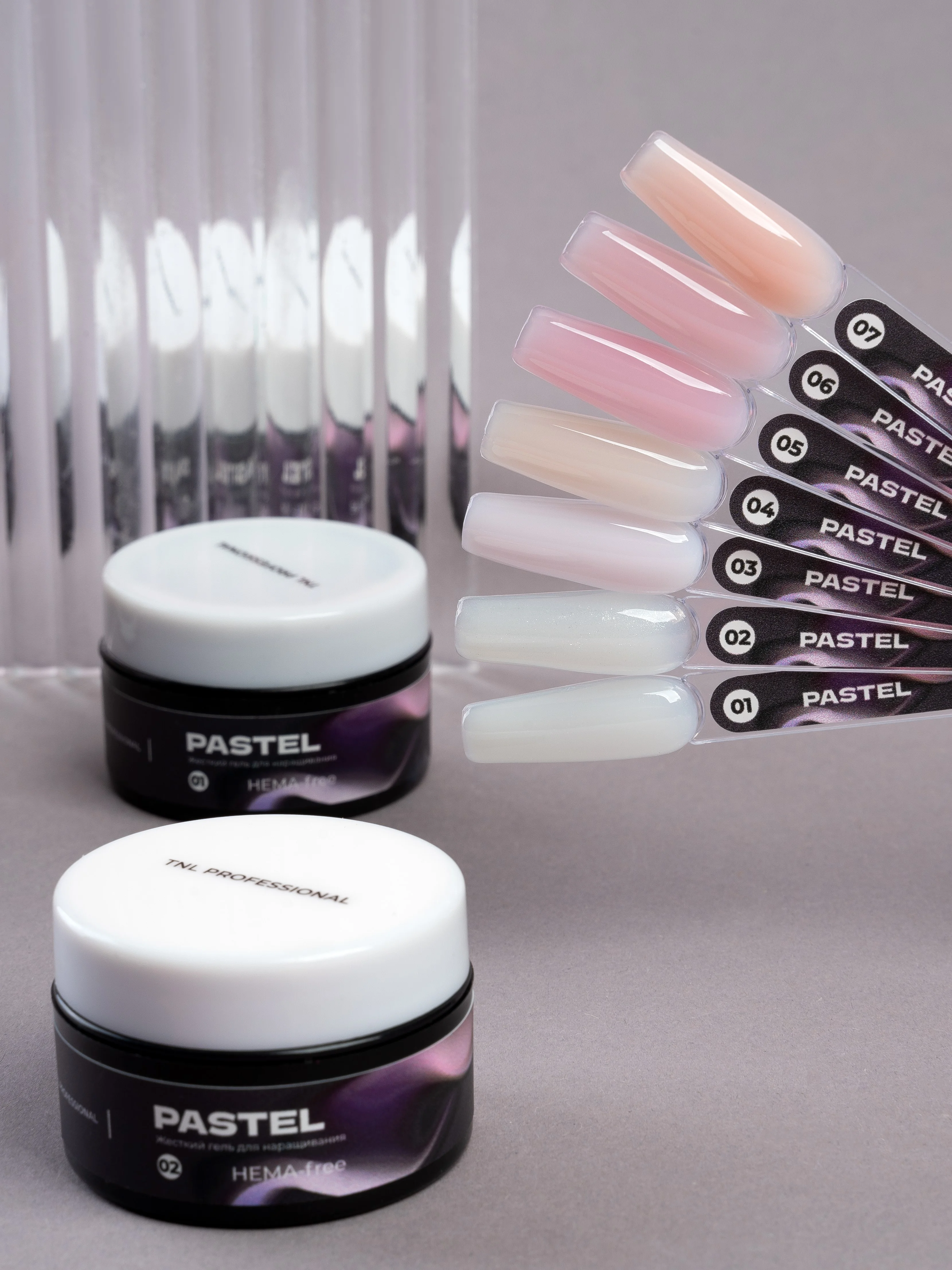 Жесткий гель для наращивания PASTEL TNL Professional