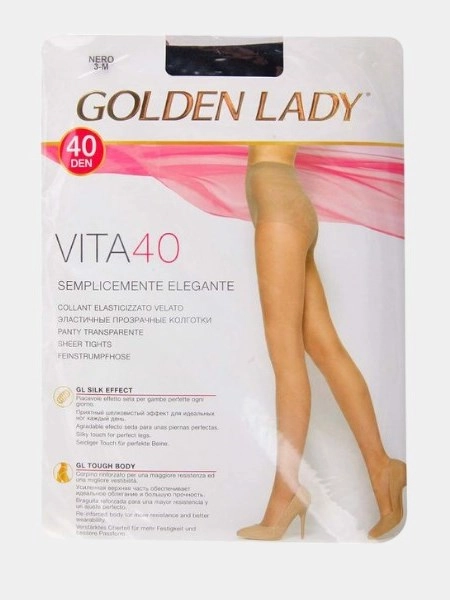 Колготки прозрачные эластичные 40 den Golden Lady VITA