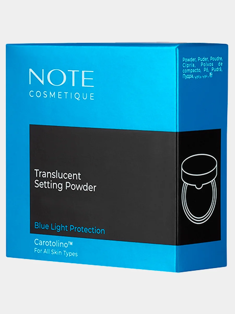 Прозрачный прозрачная пудра для фиксации NOTE Cosmetique translucent setting powder