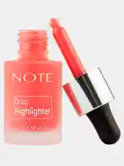Розовый хайлайтер жидкий NOTE Cosmetique drop highlighter