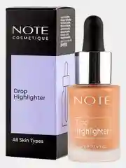 Золотой хайлайтер жидкий NOTE Cosmetique drop highlighter