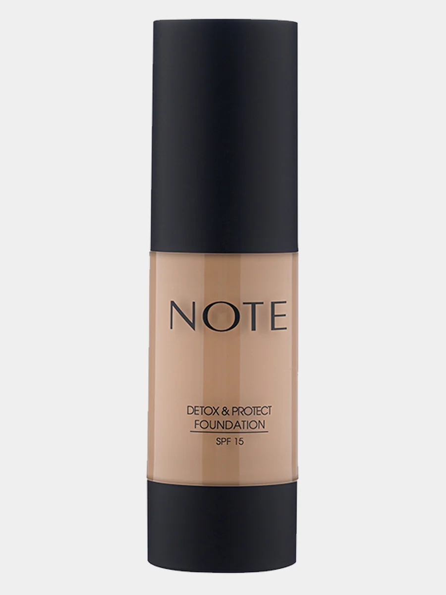 Коричневый тональная основа NOTE Cosmetique detox & protect foundation защитная с детокс-эффектом