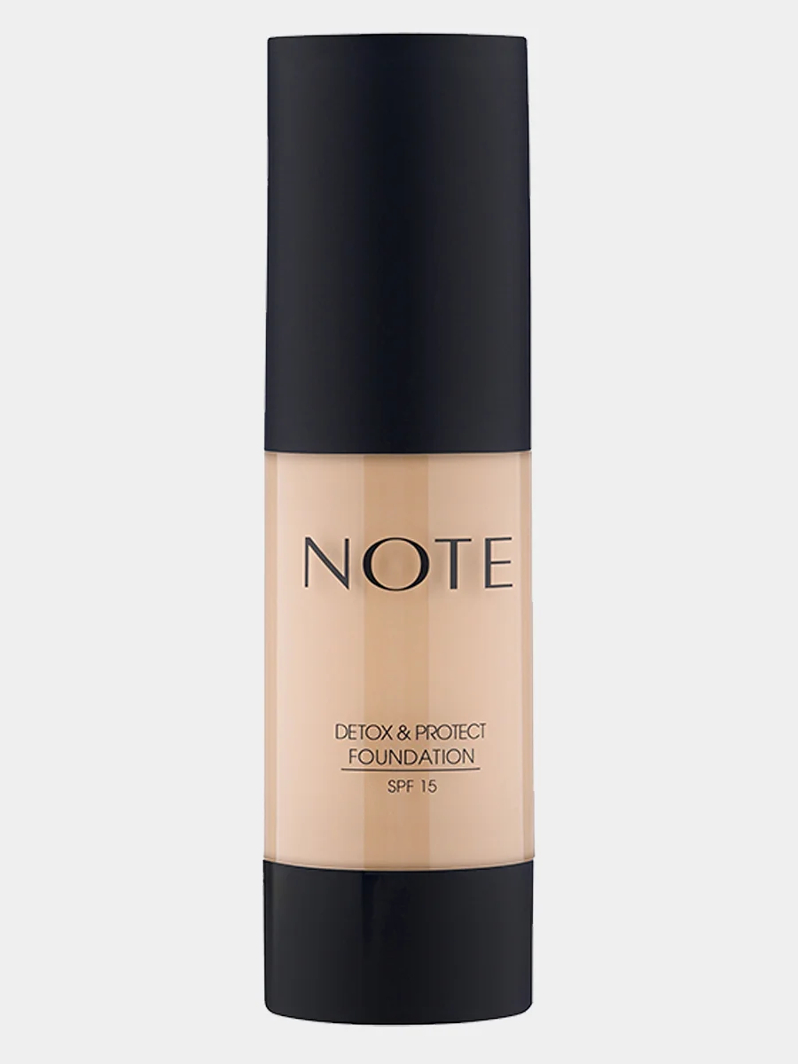 Молочный тональная основа NOTE Cosmetique detox & protect foundation защитная с детокс-эффектом