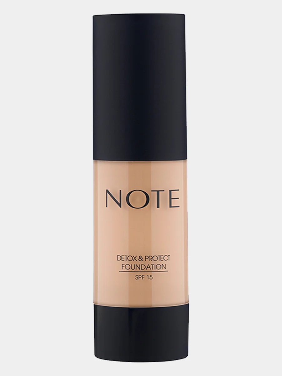 Карамельный тональная основа NOTE Cosmetique detox & protect foundation защитная с детокс-эффектом