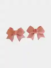 Пастельно-коралловый заколка для волос/ Мини бантики/ Бантики для волос/ Заколки бантики на зажиме/ Бант