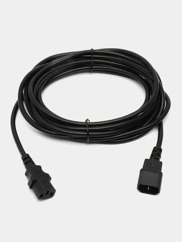 Черный кабель питания Filum FL-PC16-C13-C14-5M С13- C14, 3х1 мм
