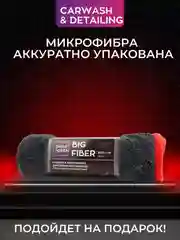 Тряпка для сушки авто / микрофибра для авто / салфетка Smart Open Big Fiber серая 50х60