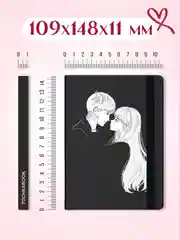 Тёмно-серый блокнот в точку А6 Tochkabook Mini, 64 листа. Проф-Пресс