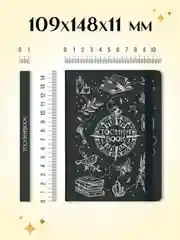 Тёмно-серый блокнот в точку А6 Tochkabook Mini, 64 листа. Проф-Пресс
