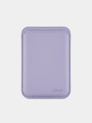 Картхолдер MagSafe для iPhone, uBear Shell, чехол магнитный, для карт, кожаный