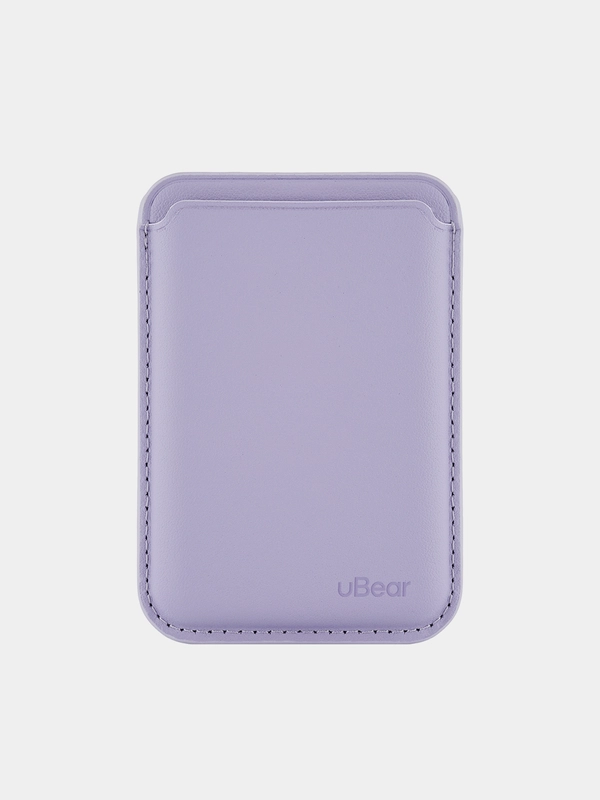 Картхолдер MagSafe для iPhone, uBear Shell, чехол магнитный, для карт, кожаный