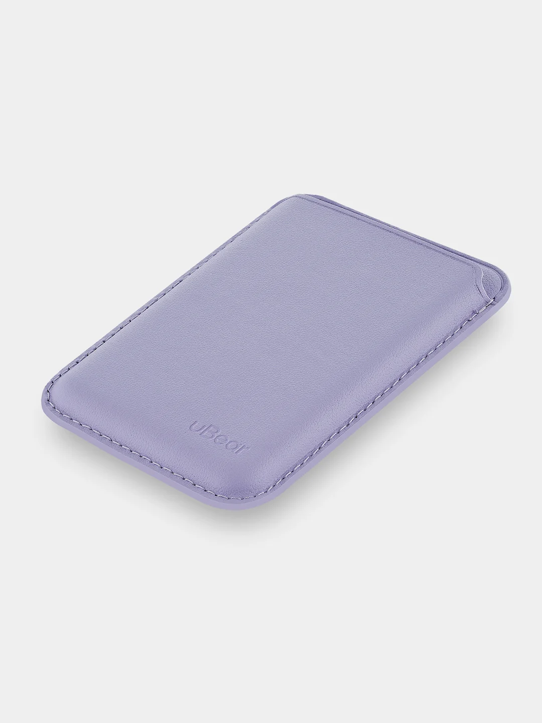 Лавандовый картхолдер MagSafe для iPhone, uBear Shell, чехол магнитный, для карт, кожаный