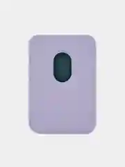 Лавандовый картхолдер MagSafe для iPhone, uBear Shell, чехол магнитный, для карт, кожаный
