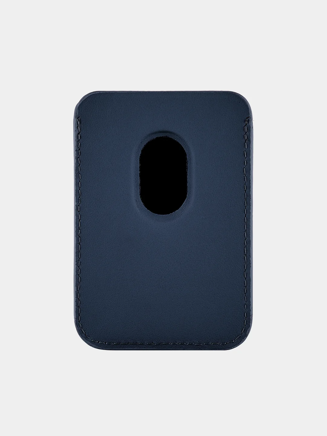 Темно-синий картхолдер MagSafe для iPhone, uBear Shell, чехол магнитный, для карт, кожаный