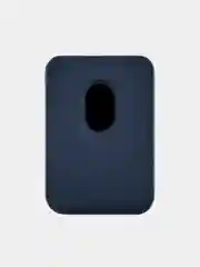 Темно-синий картхолдер MagSafe для iPhone, uBear Shell, чехол магнитный, для карт, кожаный