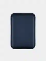 Темно-синий картхолдер MagSafe для iPhone, uBear Shell, чехол магнитный, для карт, кожаный