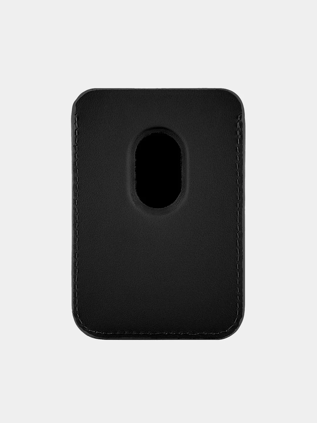 Черный картхолдер MagSafe для iPhone, uBear Shell, чехол магнитный, для карт, кожаный