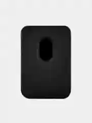 Черный картхолдер MagSafe для iPhone, uBear Shell, чехол магнитный, для карт, кожаный