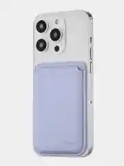 Лавандовый картхолдер MagSafe для iPhone, uBear Shell, чехол магнитный для карт