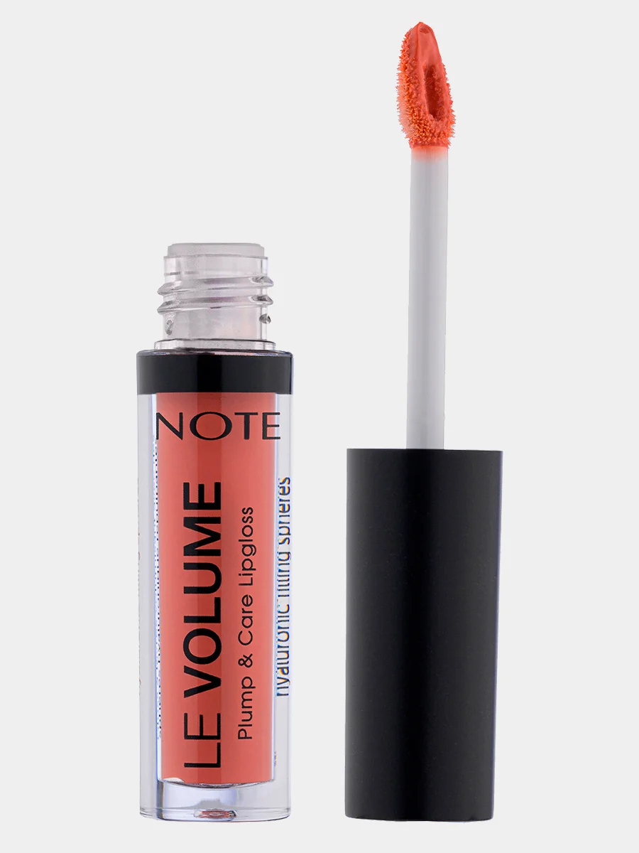 Коралловый блеск для увеличения объема губ NOTE Cosmetique le volume plum&care