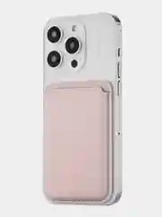 Розовый картхолдер MagSafe для iPhone, uBear Shell, чехол магнитный для карт