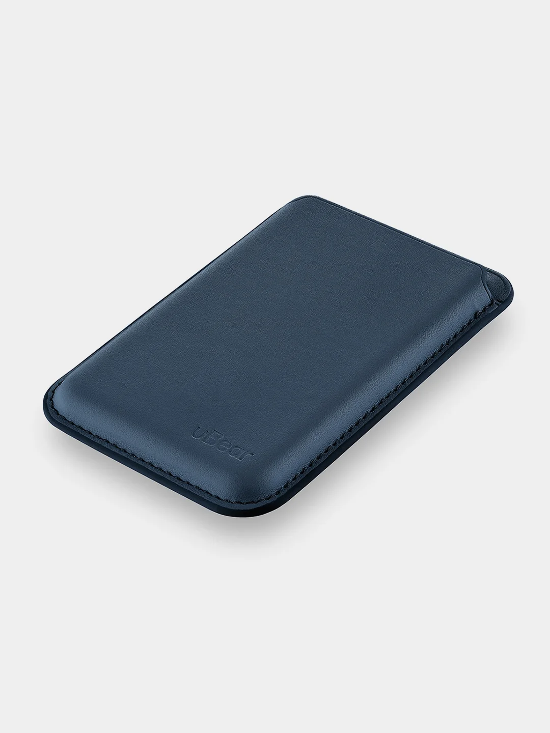 Темно-синий картхолдер MagSafe для iPhone, uBear Shell, чехол магнитный для карт