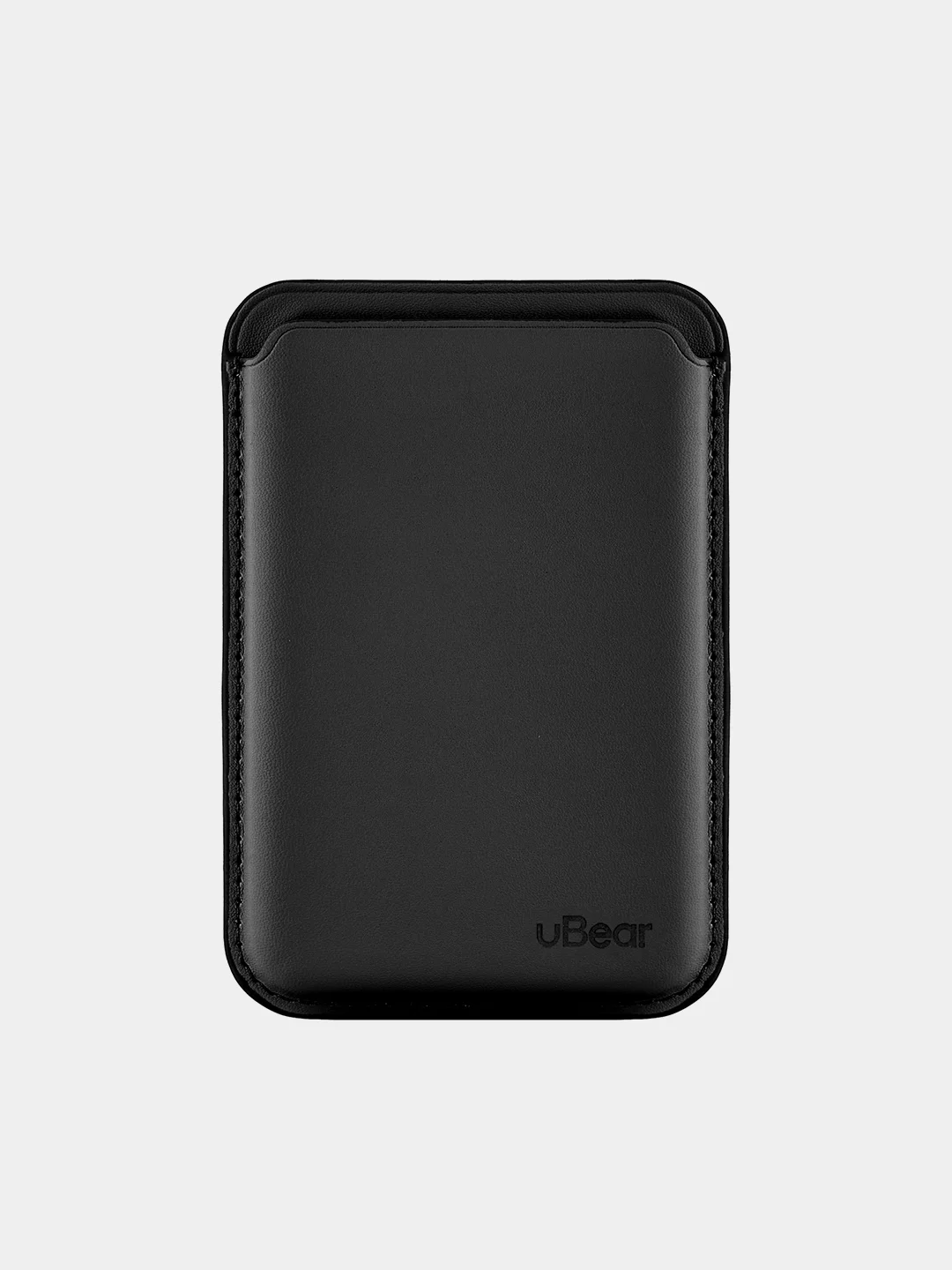 Черный картхолдер MagSafe для iPhone, uBear Shell, чехол магнитный для карт