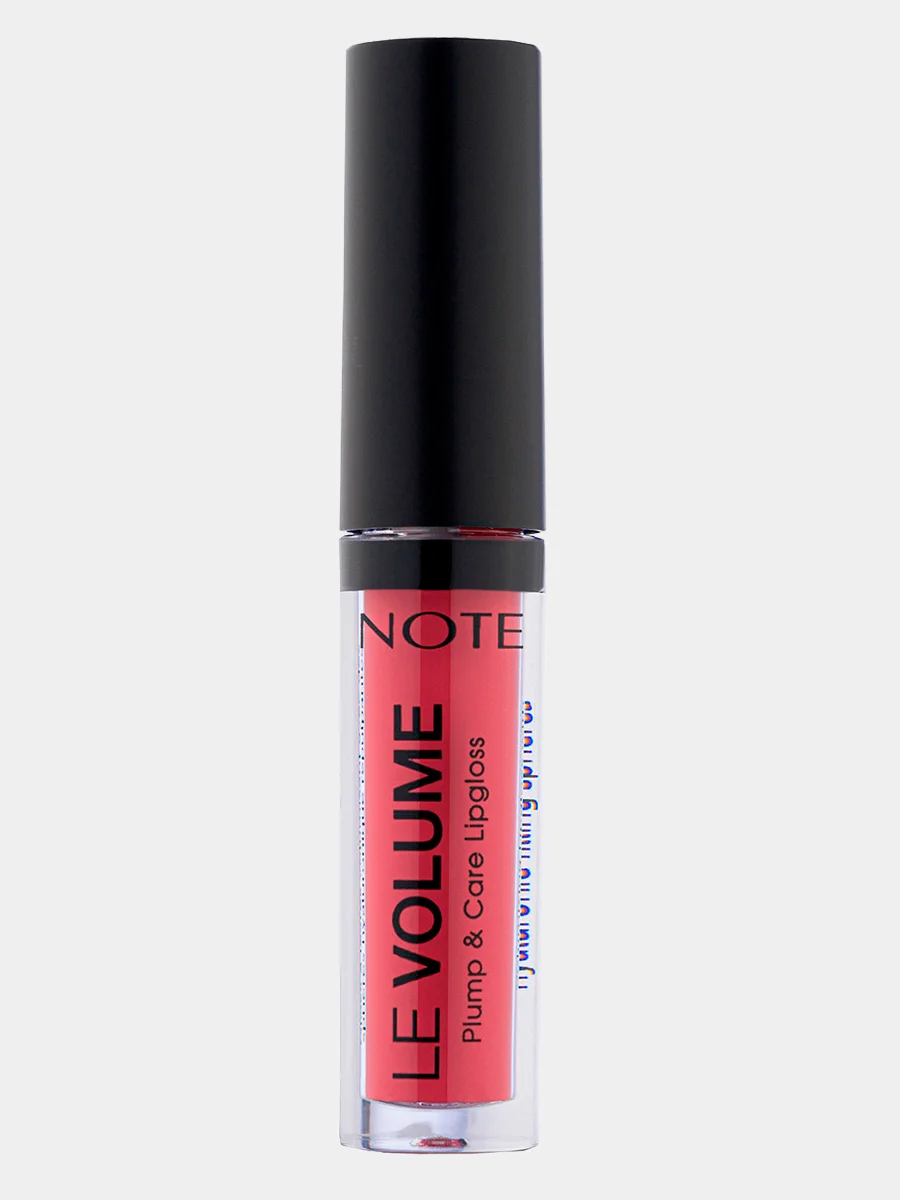 Коралловый меланж блеск для увеличения объема губ NOTE Cosmetique le volume plum&care