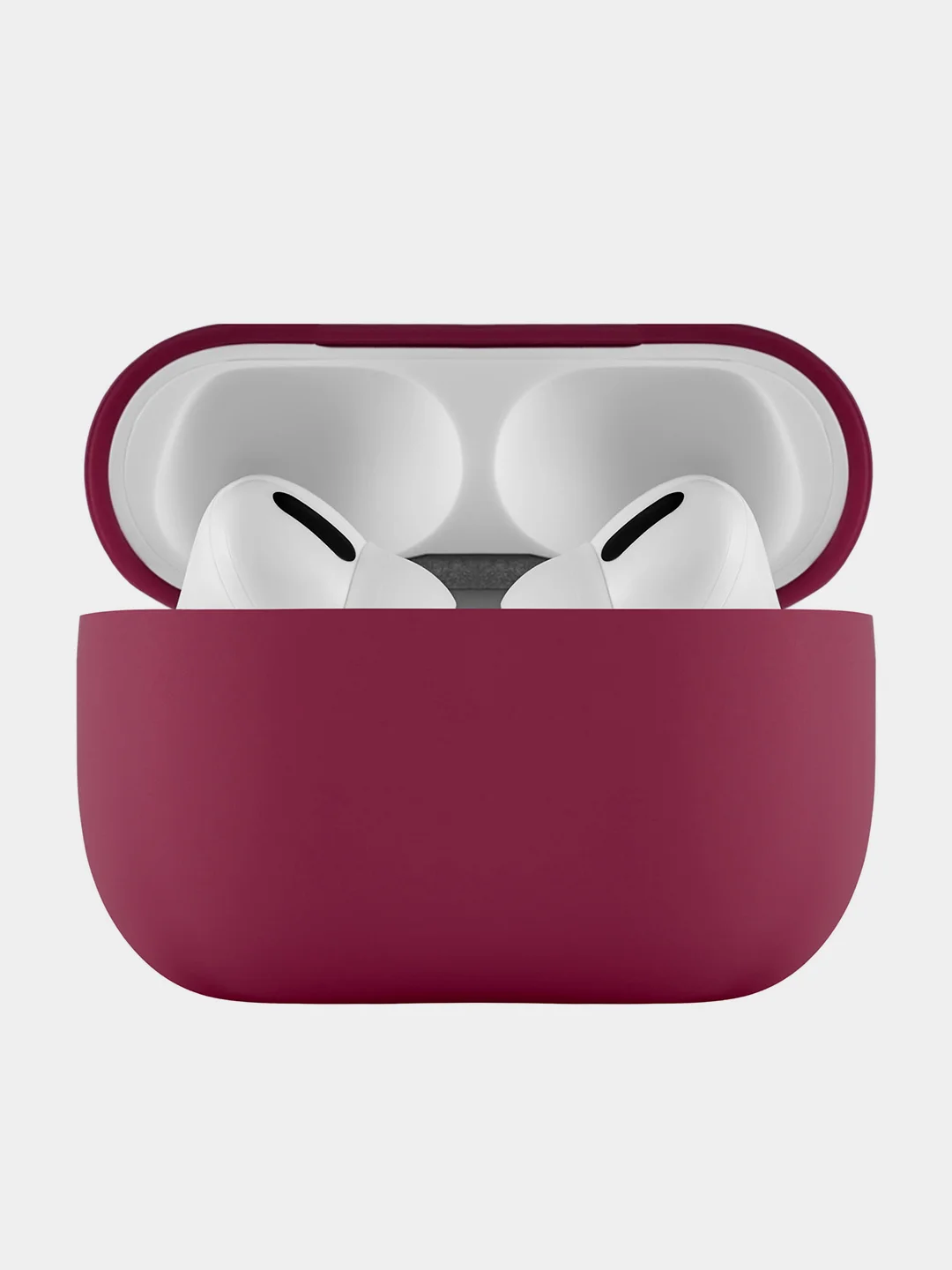 Марсала чехол для Airpods Pro / Pro 2, soft touch силикон, 1.5 мм