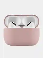 Розовый чехол для Airpods Pro / Pro 2, soft touch силикон, 1.5 мм