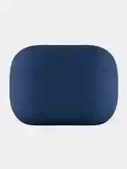Темно-синий чехол для Airpods Pro / Pro 2, soft touch силикон, 1.5 мм
