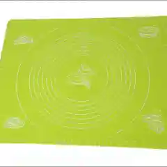Силиконовый коврик для выпечки и раскатки теста большой, доска для теста 65х45см, зеленый