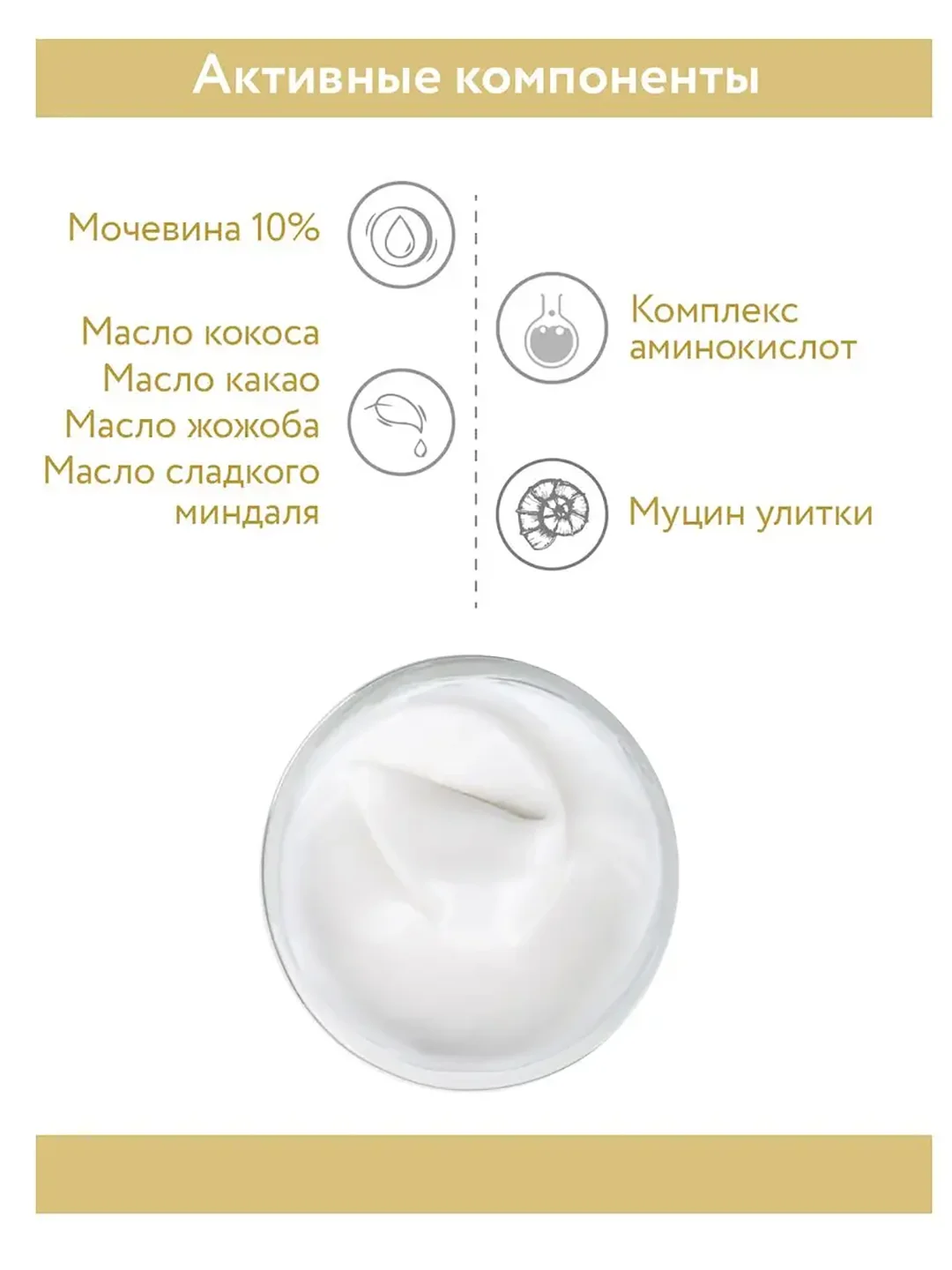 КРЕМ ДЛЯ ЛИЦА СУПЕРУВЛАЖНЕНИЕ И РЕГЕНЕРАЦИЯ С МОЧЕВИНОЙ 10% И МУЦИНОМ УЛИТКИ,150МЛ АРАВИЯ