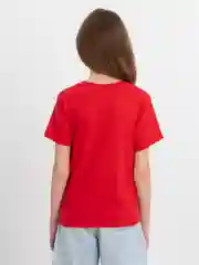 Красный футболка для девочки, 9-12 лет, хлопок