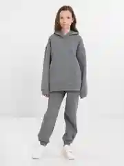 Угольный костюм спортивный, детский, утепленный