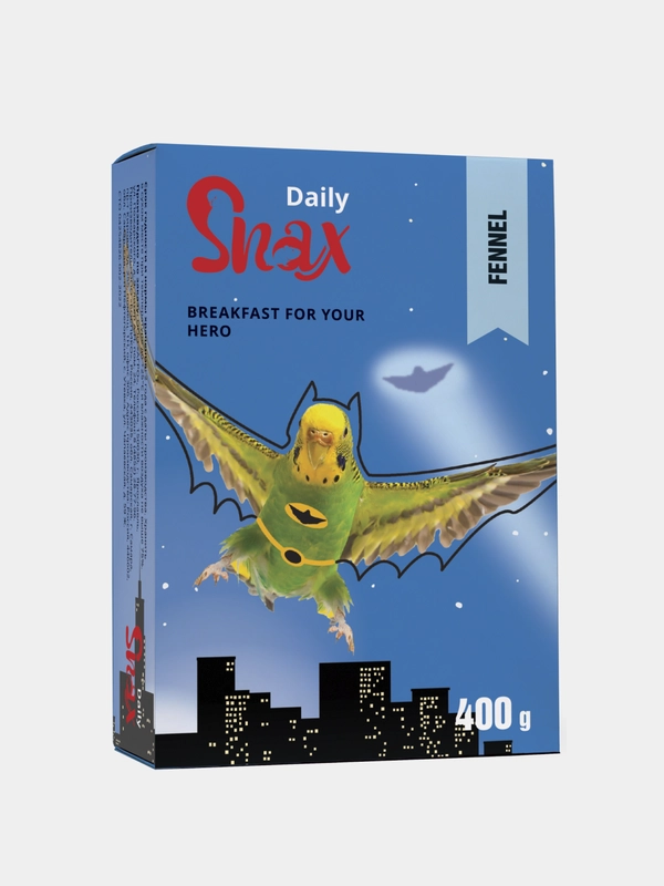 Корм Snax Daily для волнистых попугаев, 400 г