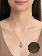 Зеленый подвеска Лотос" светящаяся