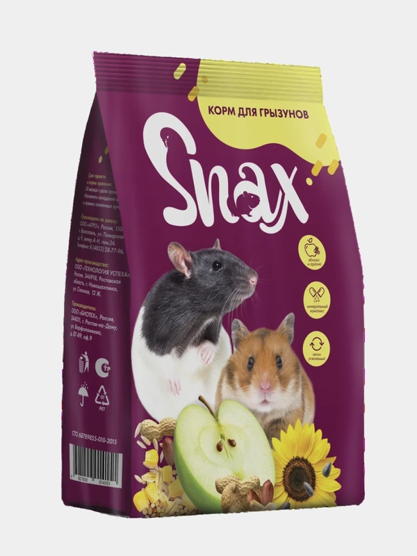 Корм Snax для всех видов грызунов, 400 г