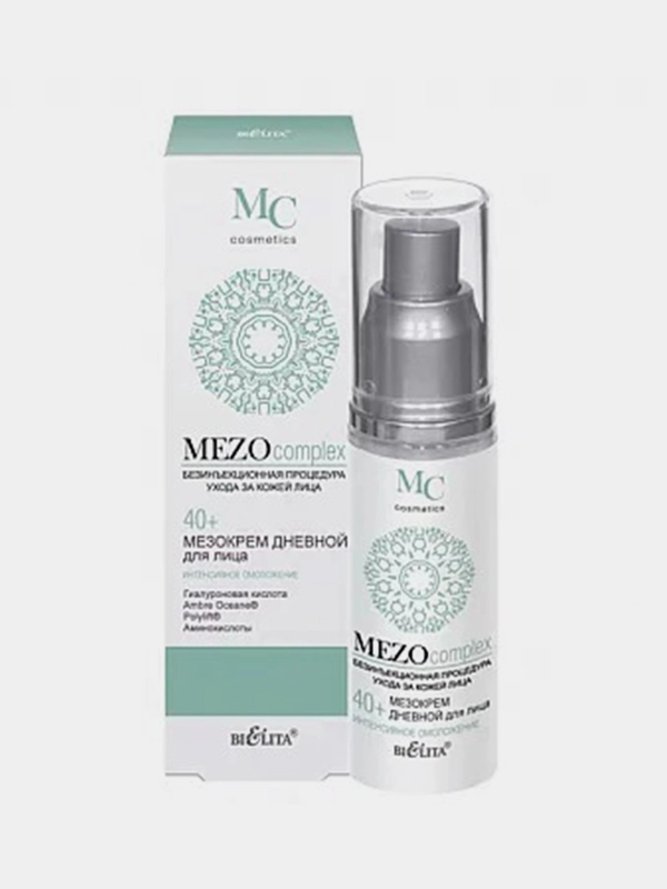 Мезокрем дневной для лица Белита "MEZO" Интенсивное омоложение, 40+, 50мл