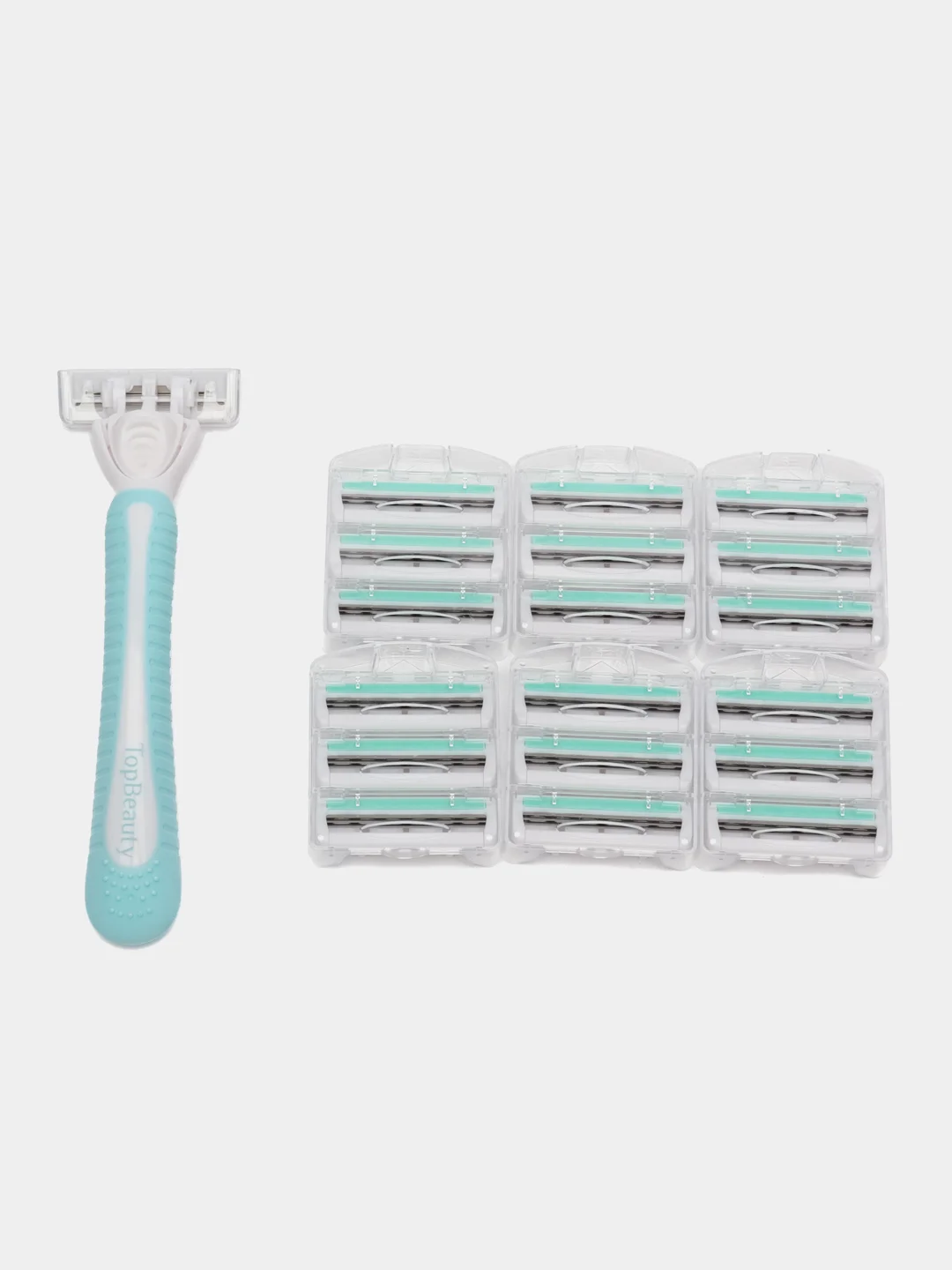 Бритва женская, Бритвенный станок TopBeauty Paris SLIM + 19 сменных кассет