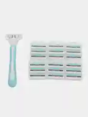 Бритва женская, Бритвенный станок TopBeauty Paris SLIM + 19 сменных кассет